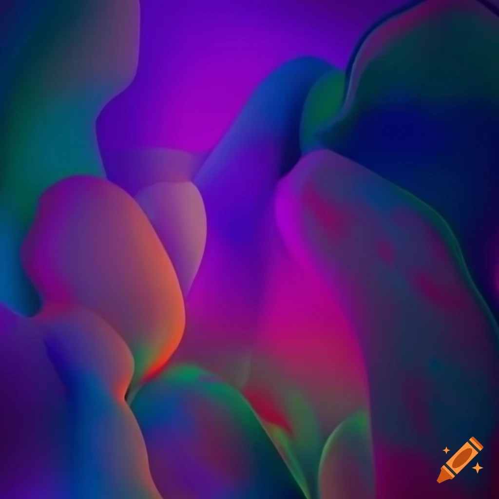 Abstract representation of joy with vibrant colors and geometric shapes