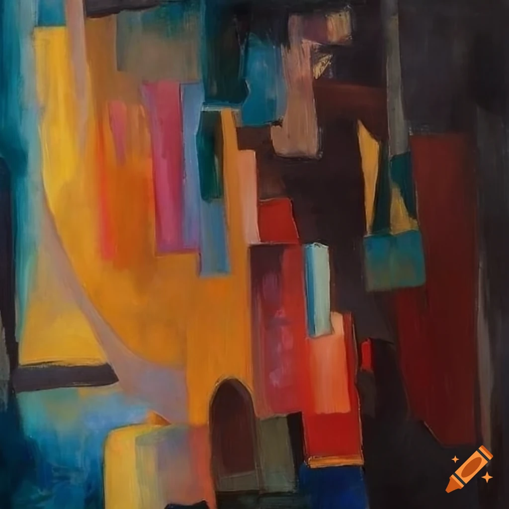 Abstract painting by nikolai suetin from 1922 on Craiyon