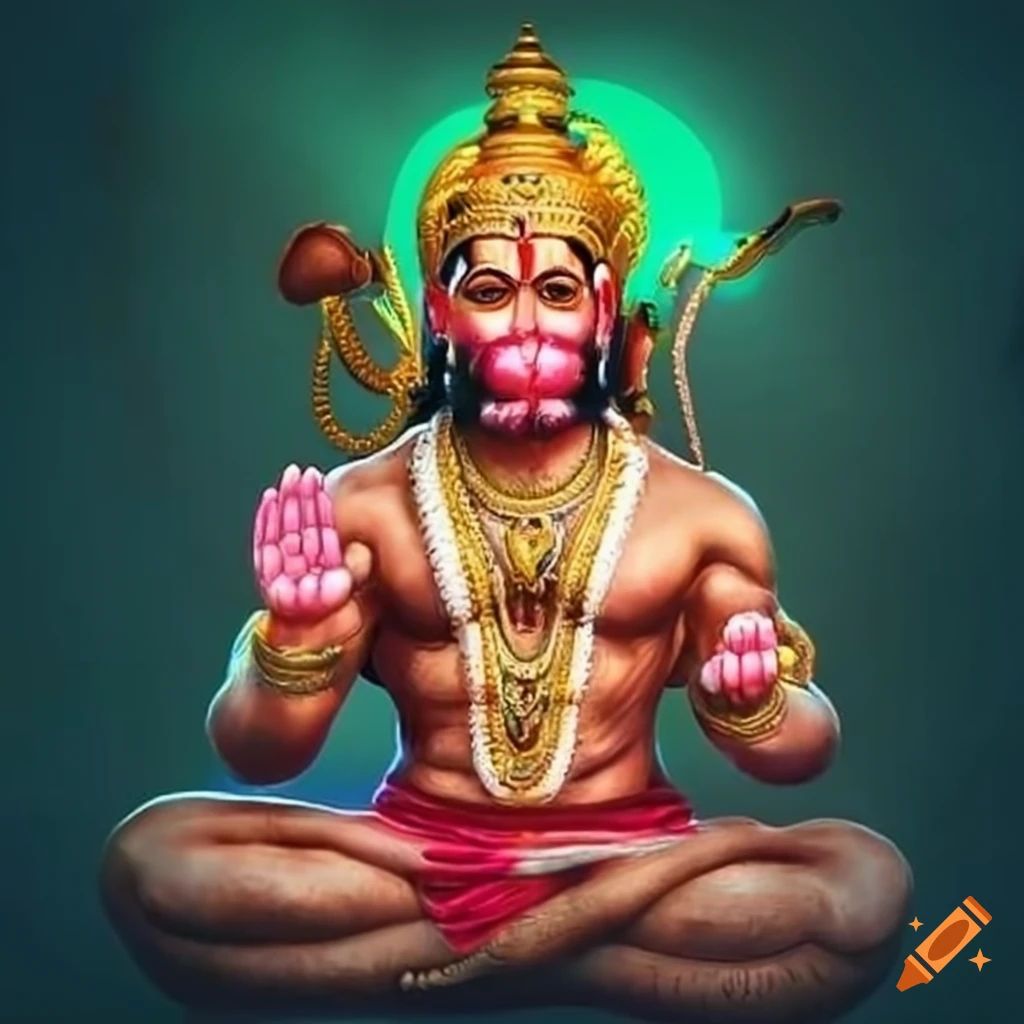 powerful-hanuman-in-a-temple-on-craiyon