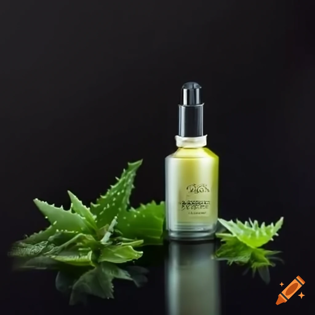 VibeRevive Serum: 100% vegan hair serum with ginseng, nettle, aloe vera, and chamomile extracts in a glass dispenser bottle