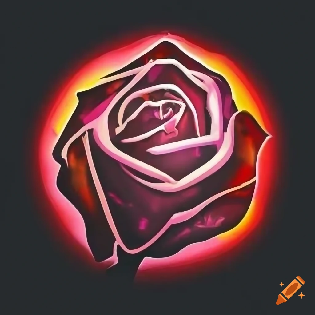 Logo with roses and "mia bbq" text