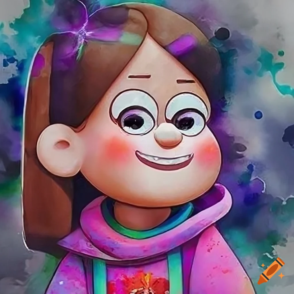 Portrait of mabel pines in ultrahigh resolution on Craiyon