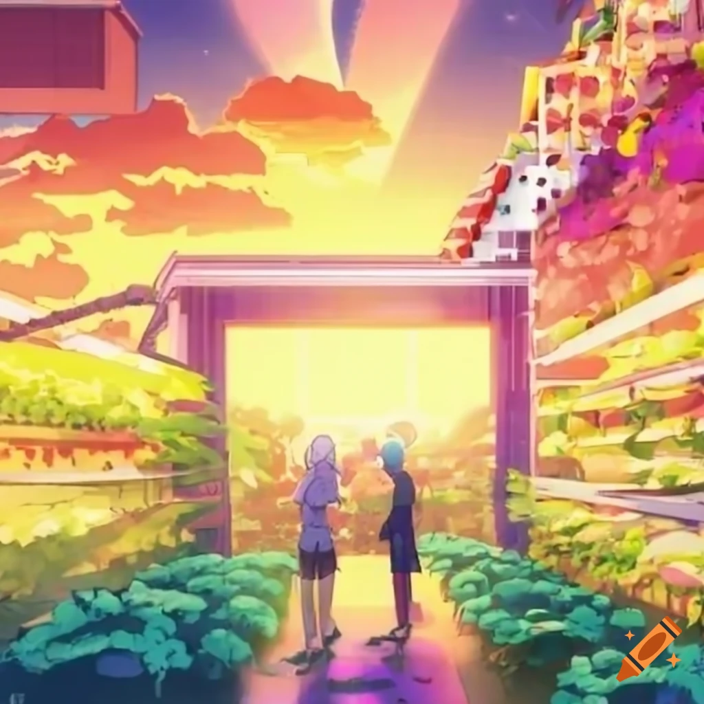 Engaging image of a vertical farming company advertisement on craiyon