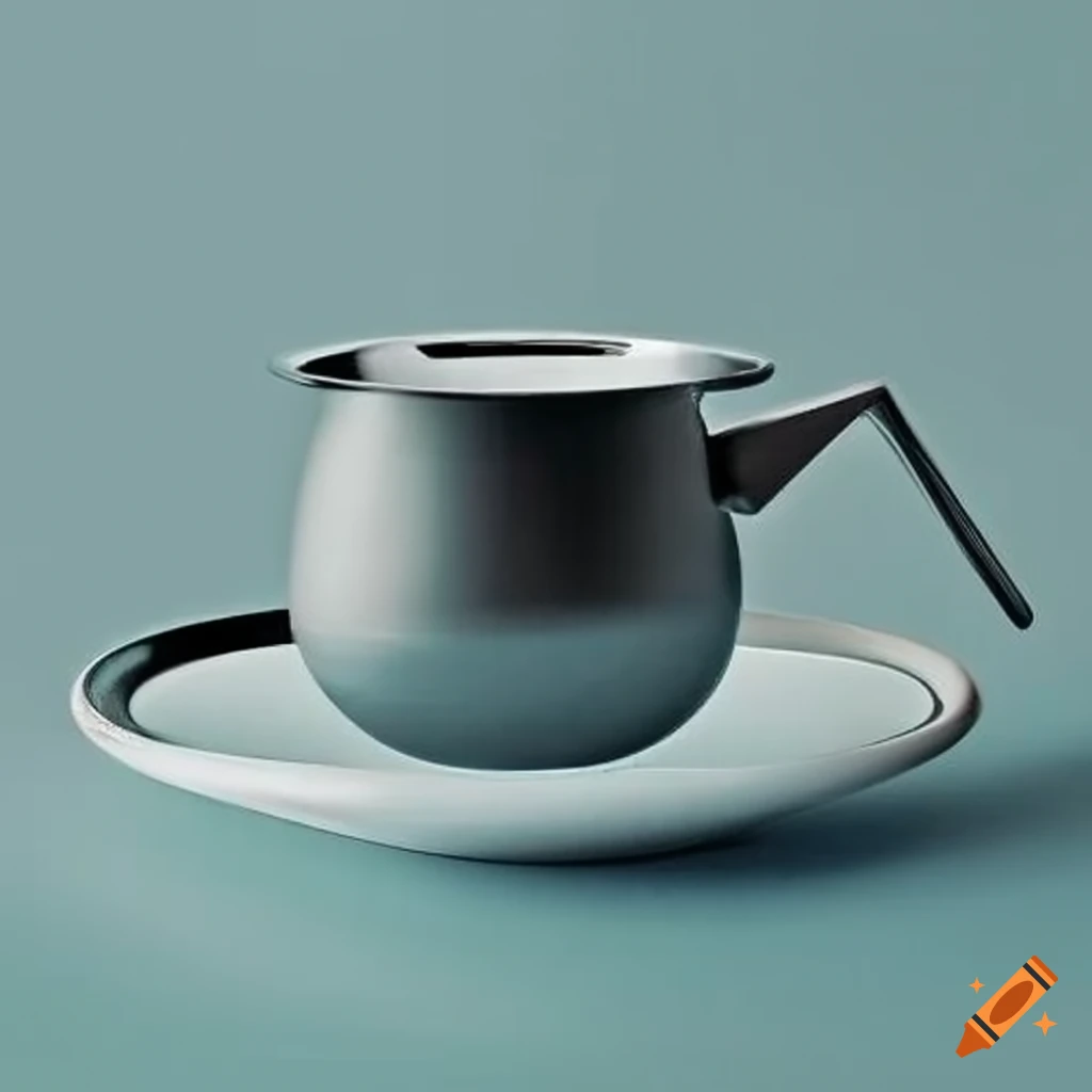 Tasse a café inspirée de la cafetière Conica de chez Alessi