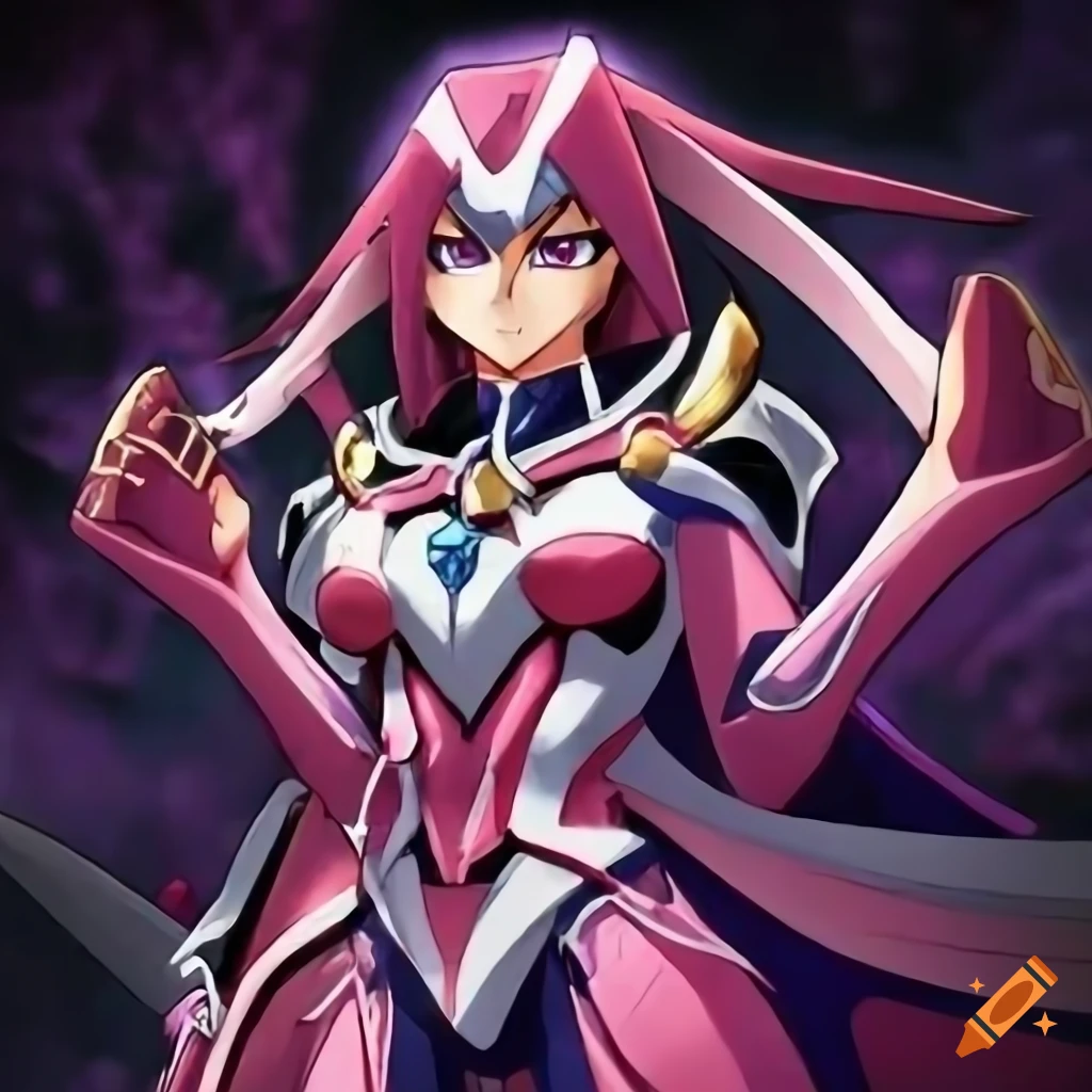 Anime yugioh elemental hero lady heat card artwork on Craiyon