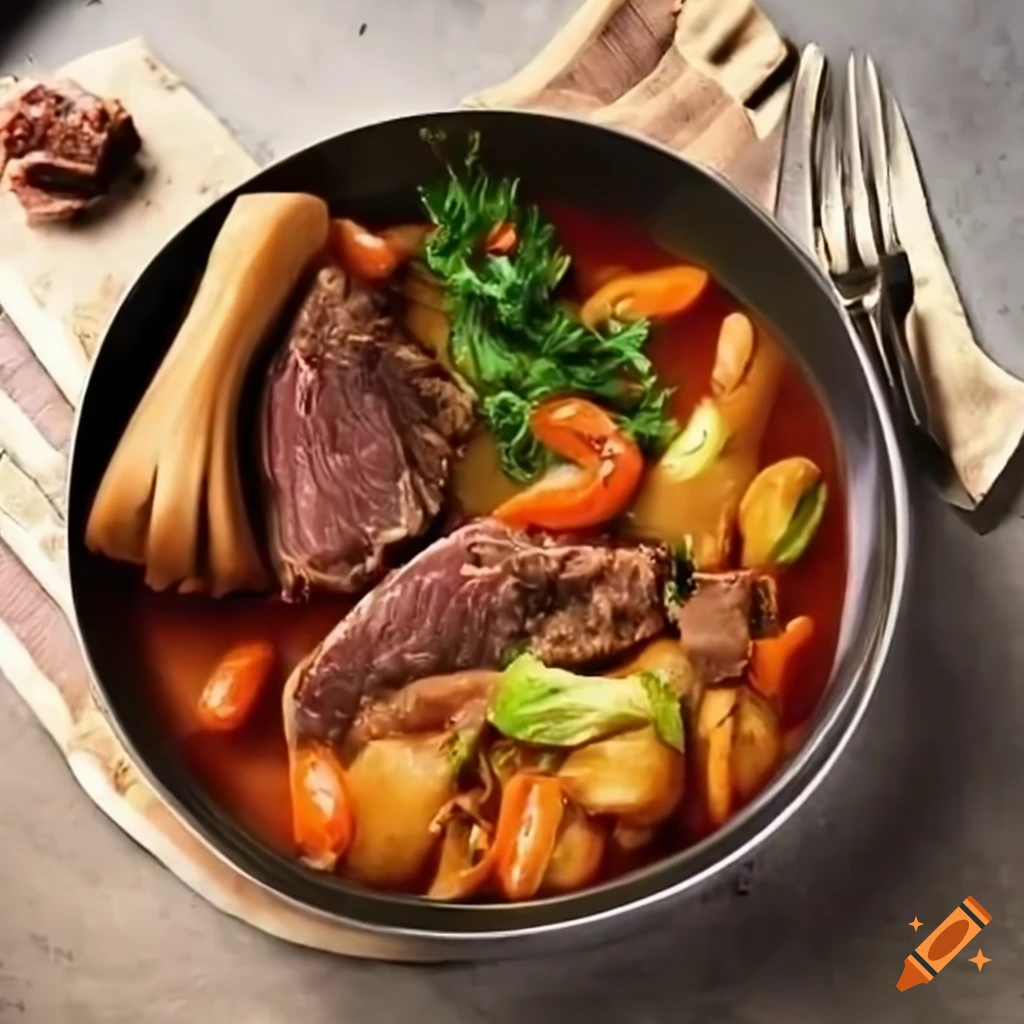 Tajine with beef bourguignon on Craiyon