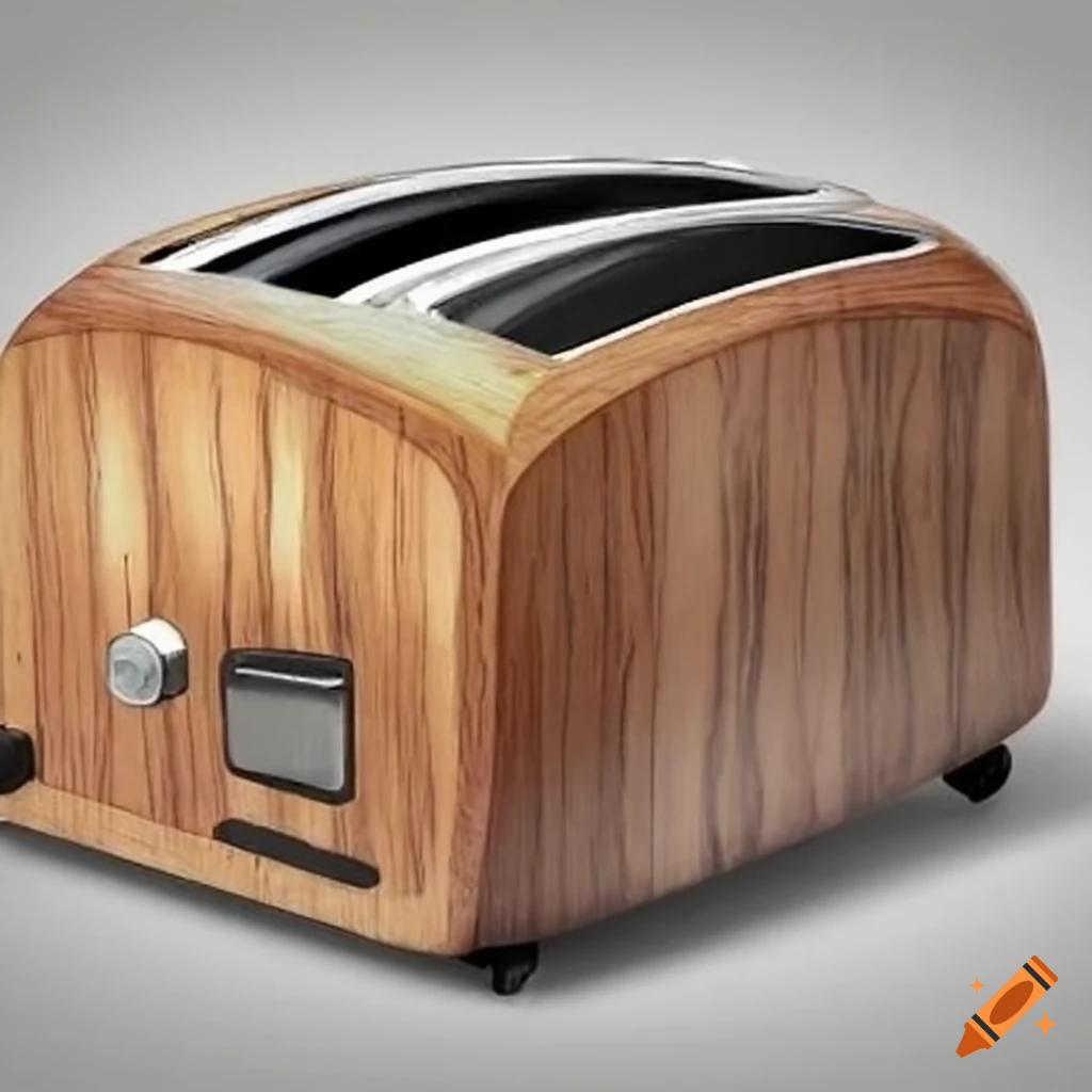 Wooden toaster on Craiyon