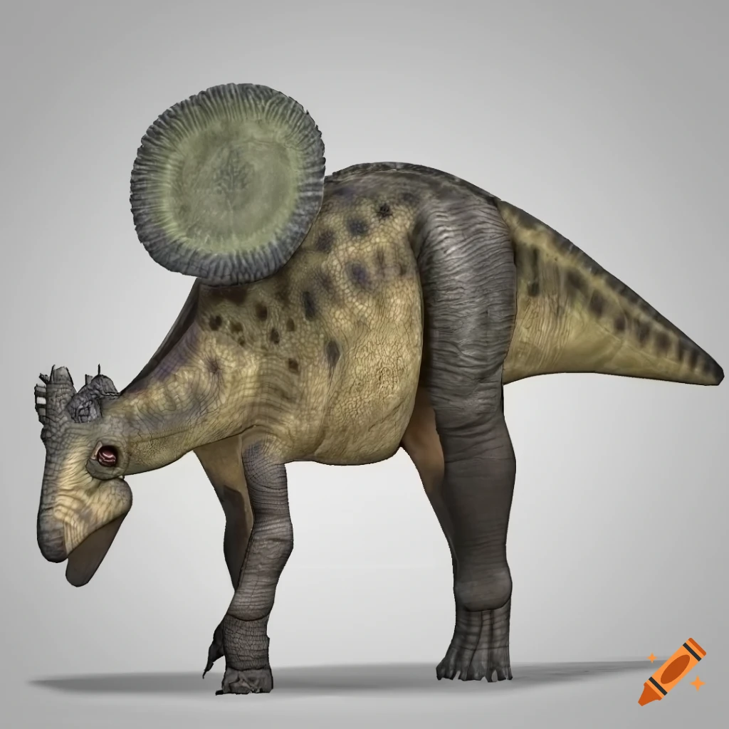 Hadrox Image Hefty Hadrosaurus in its prehistoric environment on a warm morning on ...