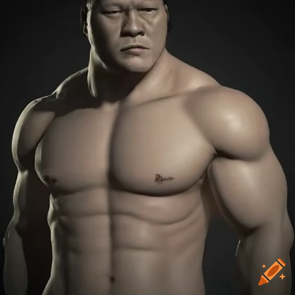 Muscular MMA fighter from Japan
