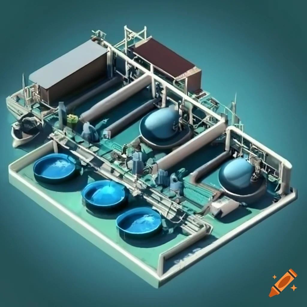 3d Model Of Water Treatment Plant On Craiyon 3d Model Of Water Treatment Plant On Craiyon