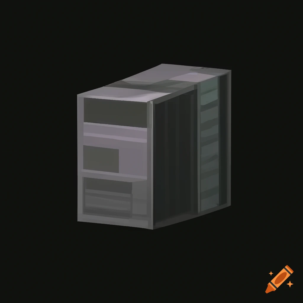 Low poly computer processor on Craiyon