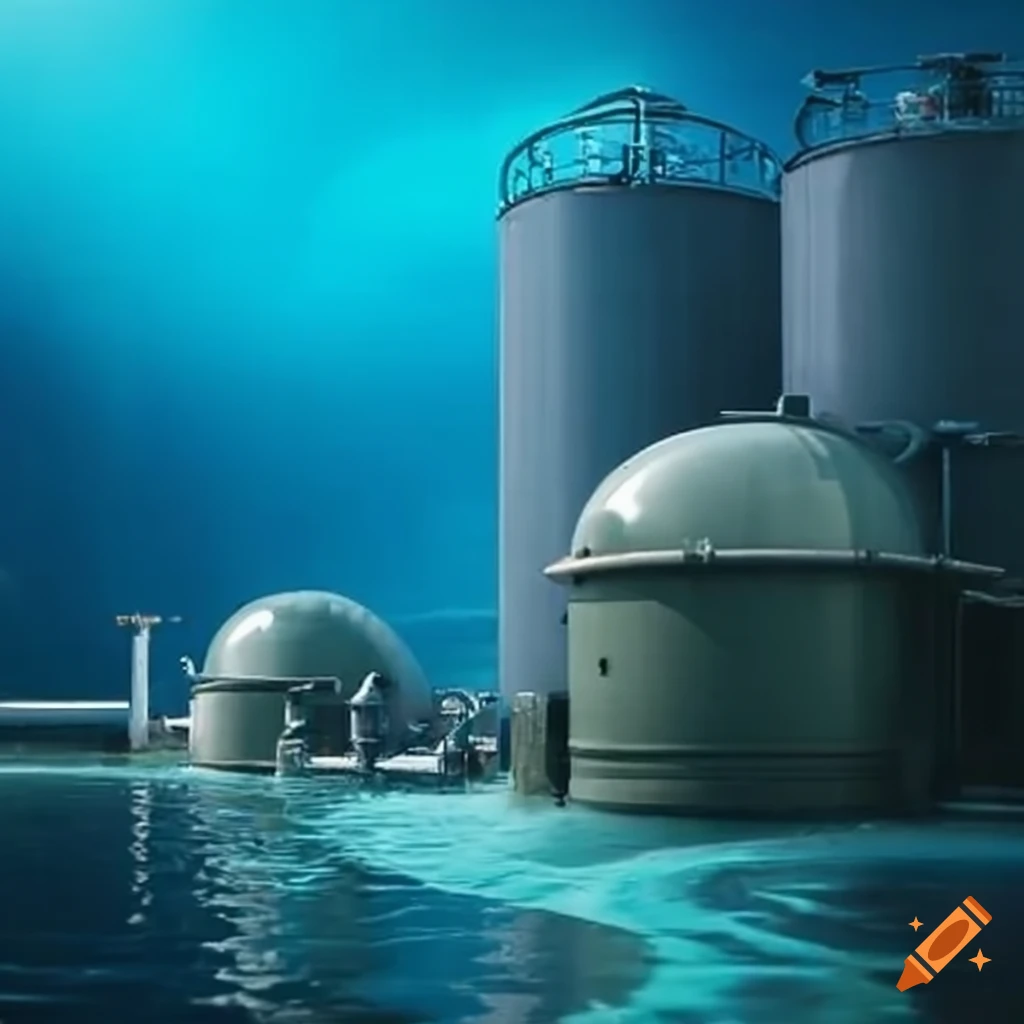 Overflowing waste water treatment plant on Craiyon