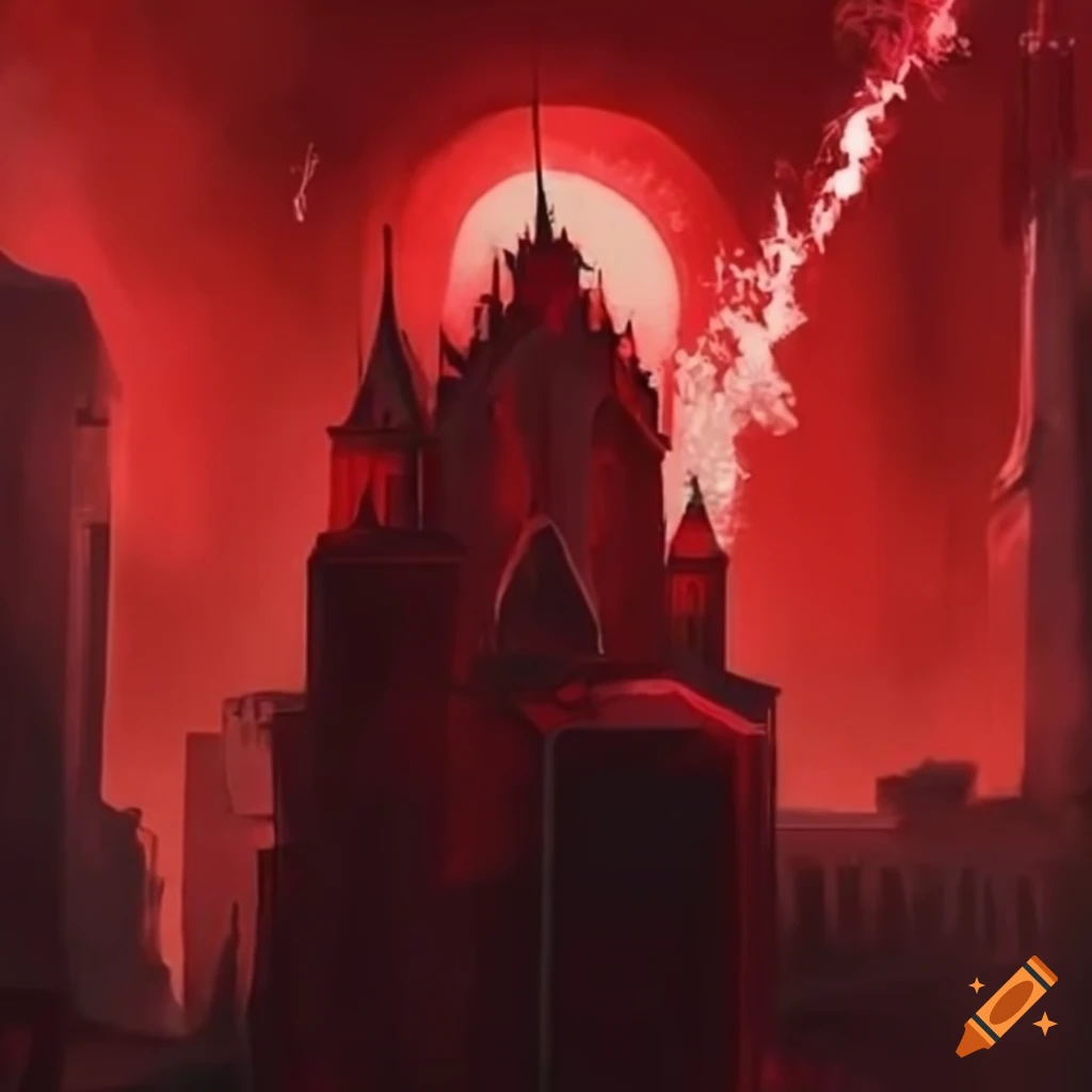 An expression of not caring paint the town red on Craiyon