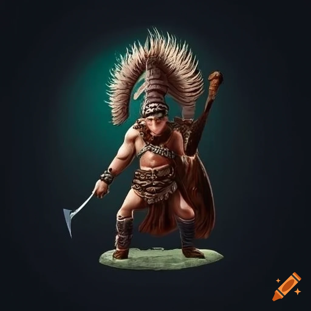 Mexican viking holding an axe on Craiyon