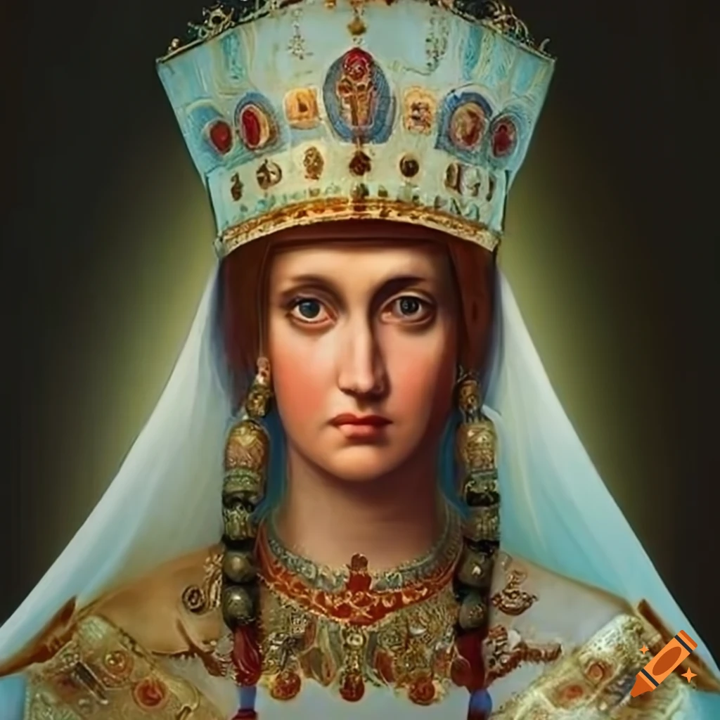Portrait of saint olga of kiev, empress of kievan rus on Craiyon