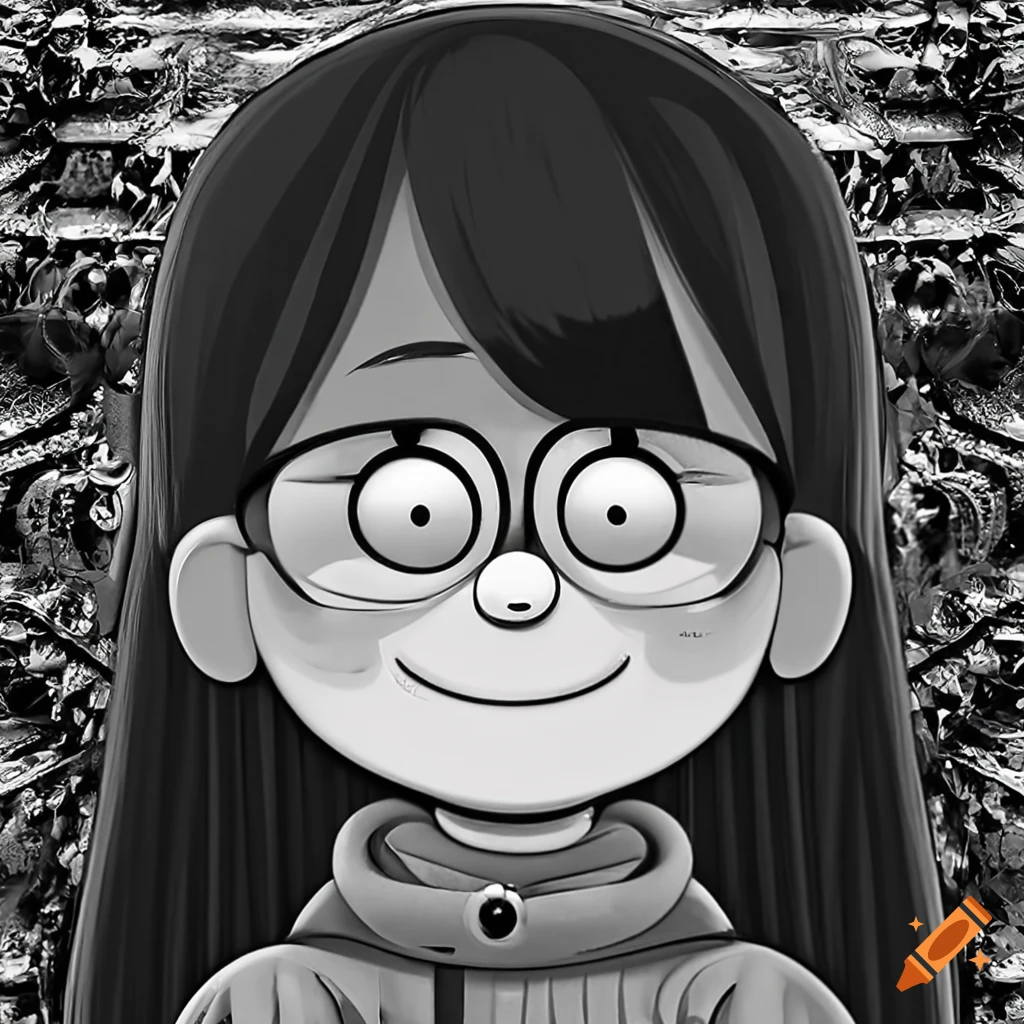 Portrait of Mabel Pines with intricate texture in ultra-high resolution