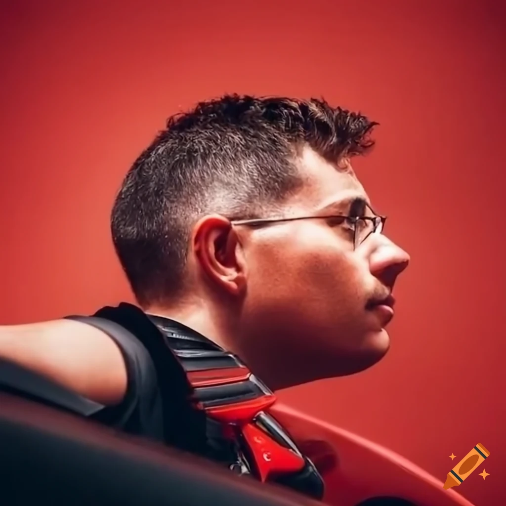 Male tourist visiting the Ferrari factory in Modena, Italy