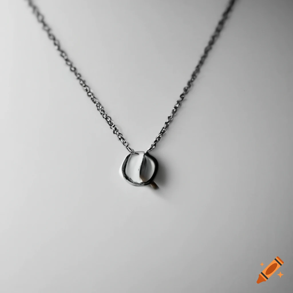 Simple necklace with a male ring pendant on Craiyon