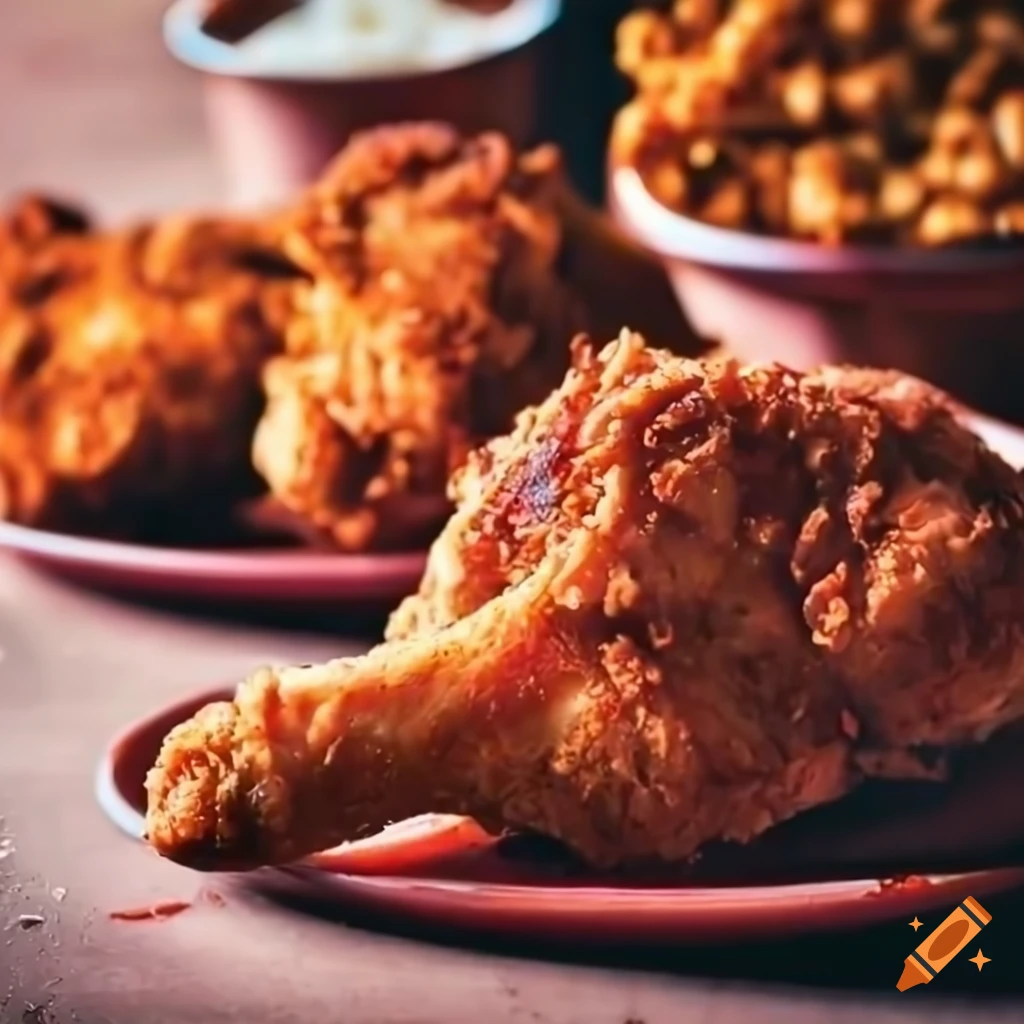 Authentic Texas barbecue with crispy fried chicken