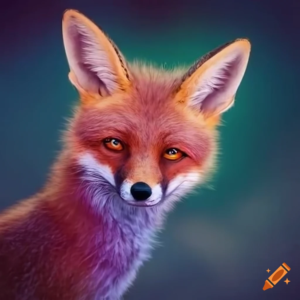 Unique fox/galaxy hybrid creature on Craiyon