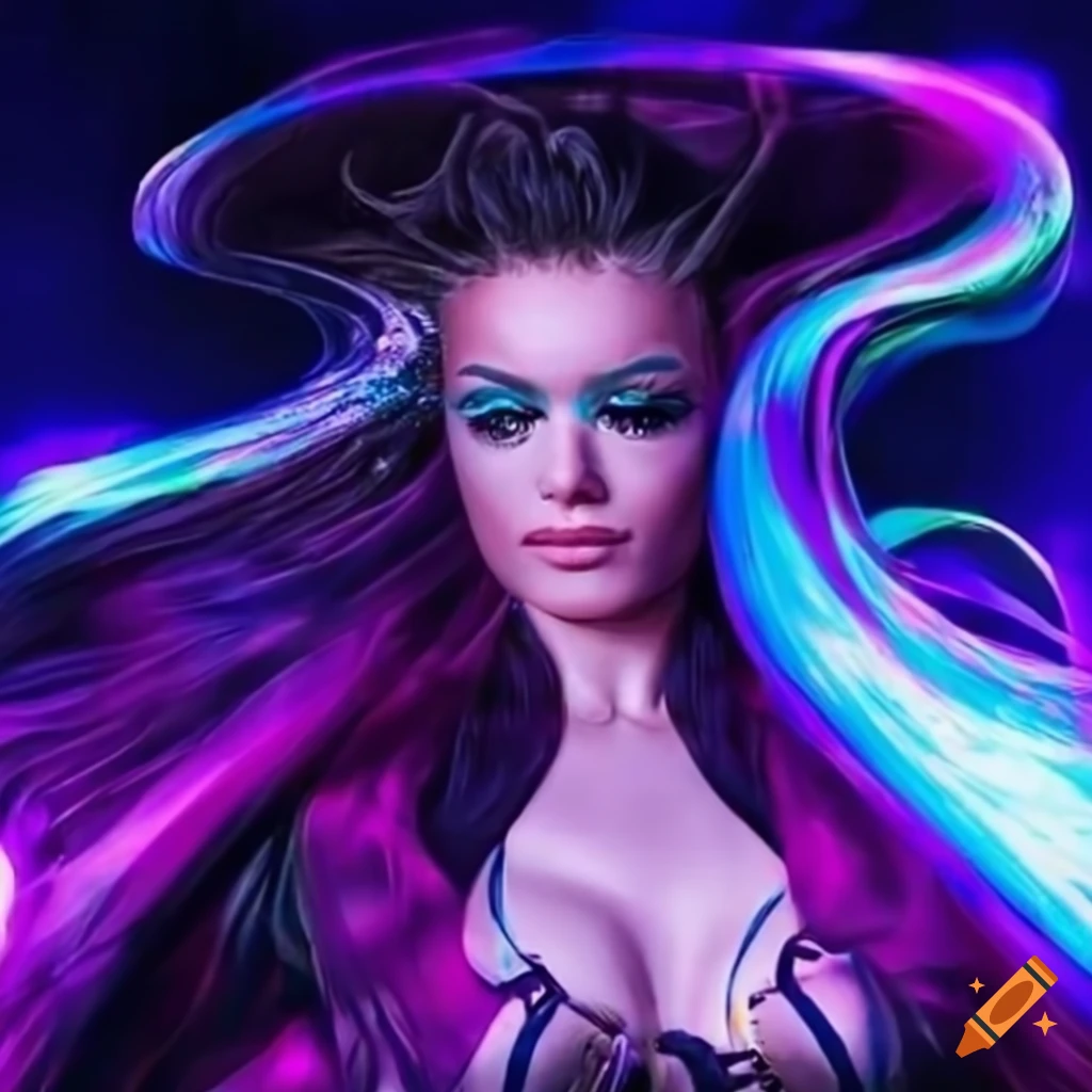 Abstract image with vibrant colors and high energy on Craiyon