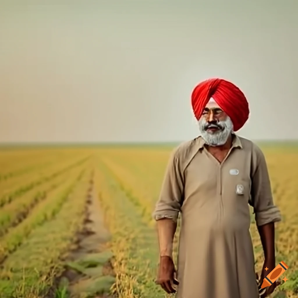 punjab-farmer-standing-in-field-and-inspecting-crops-on-craiyon