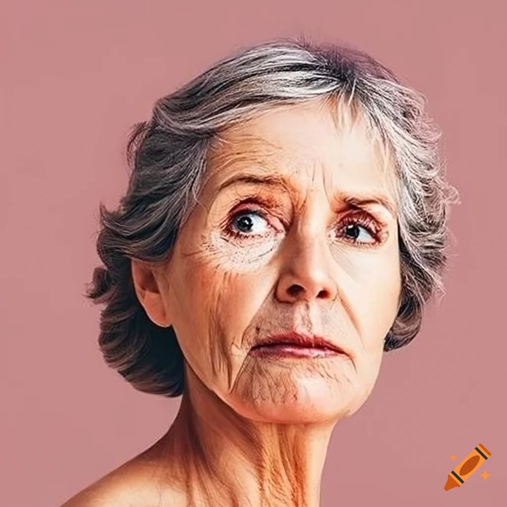 Illustration of menopause symptoms on Craiyon