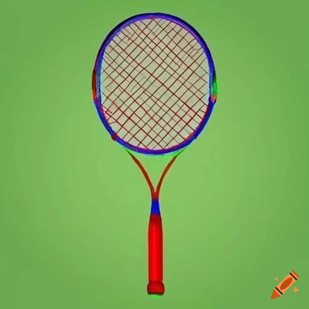 Red and green badminton racket used as an electoral sign on Craiyon