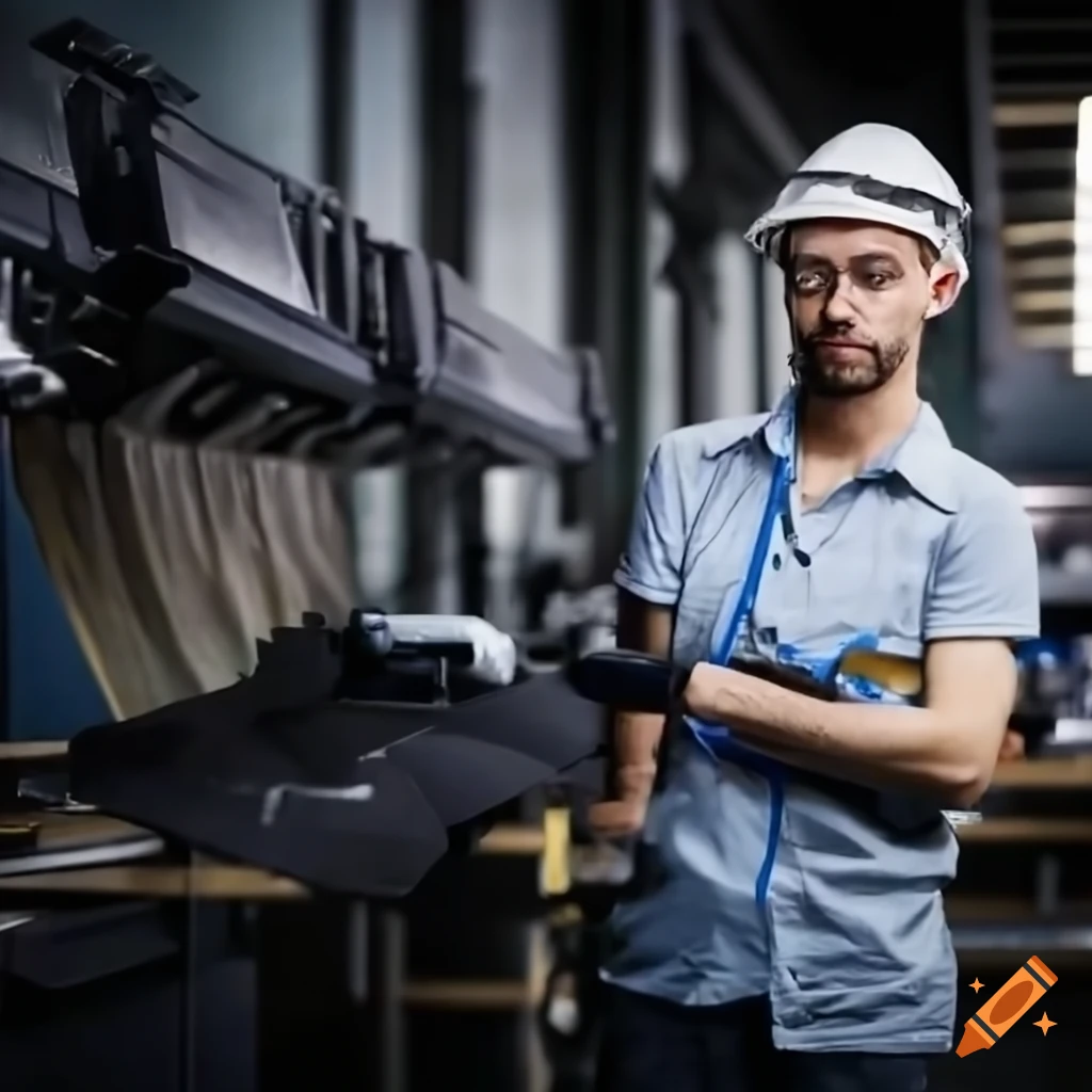 Workers at a factory