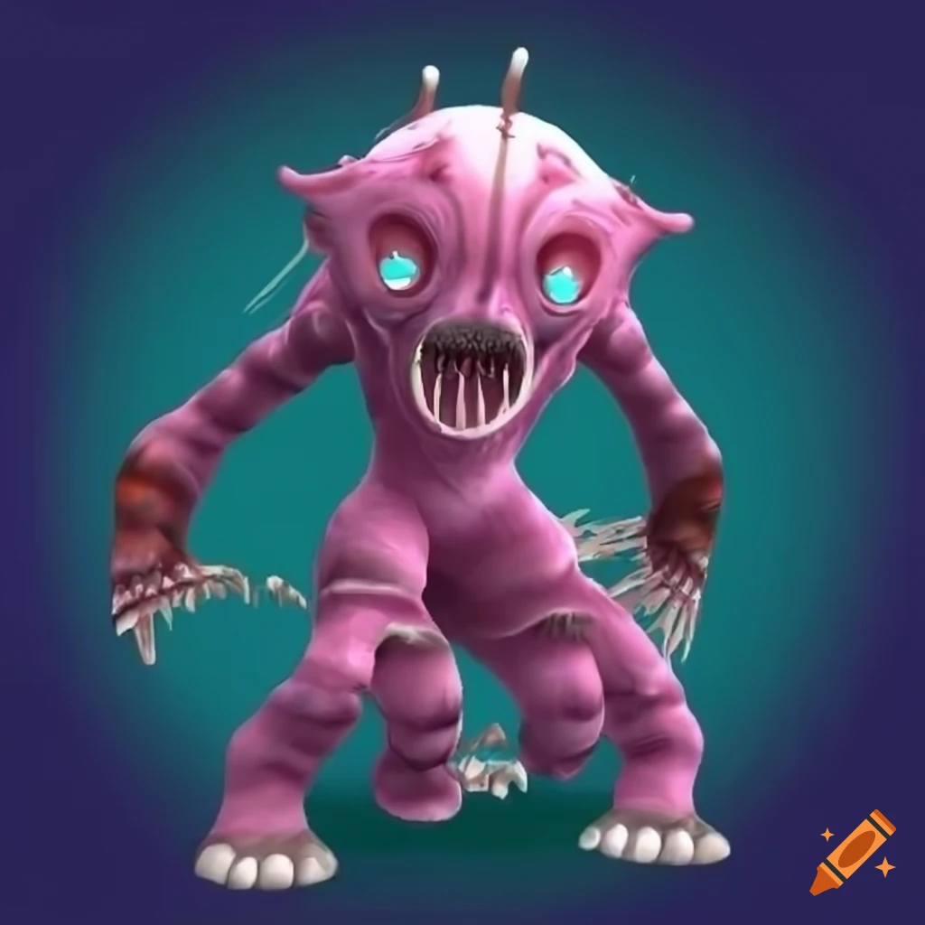 Strange creature inspired by the game Spore