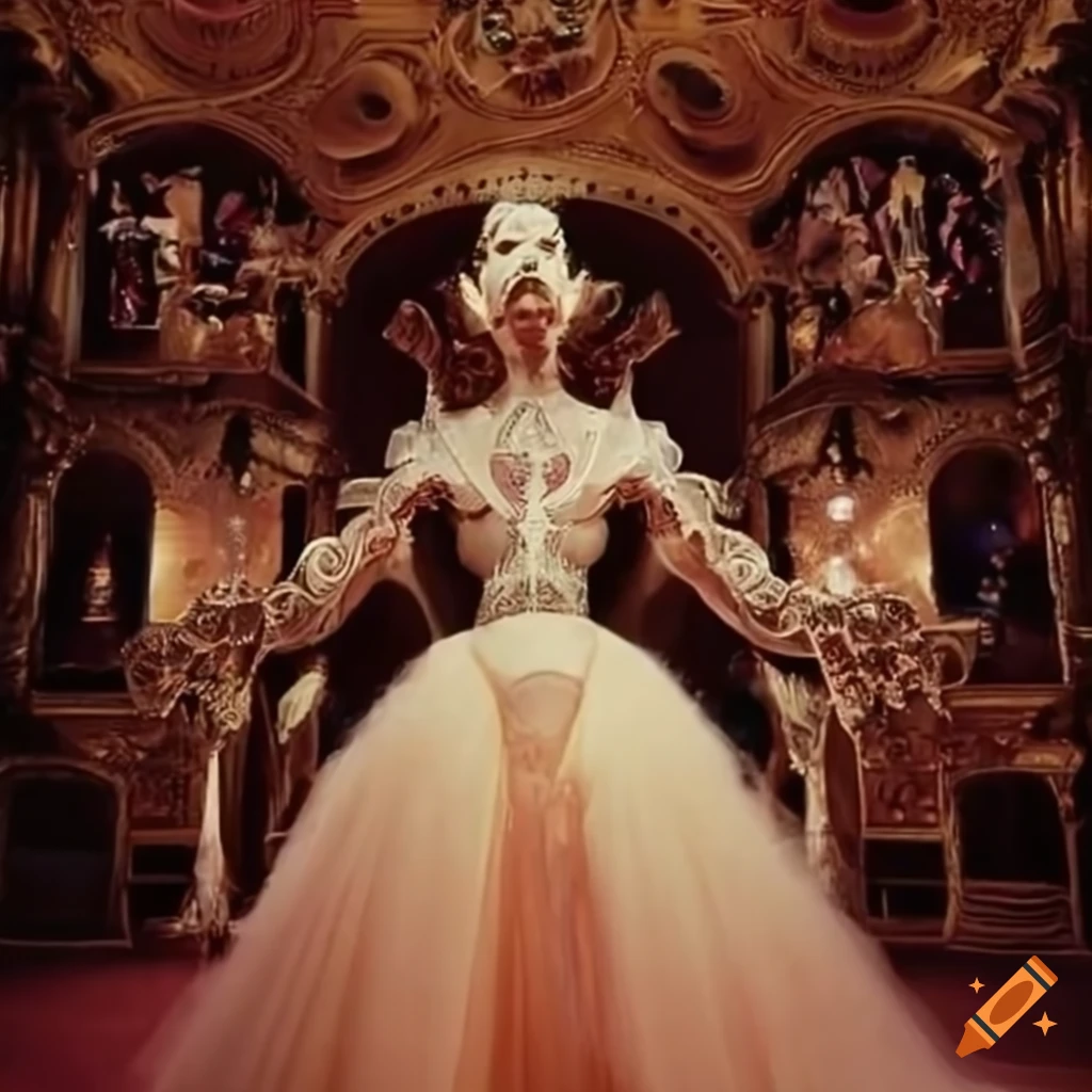 1972 rothschild surrealist ball in an extravagant dance hall on Craiyon