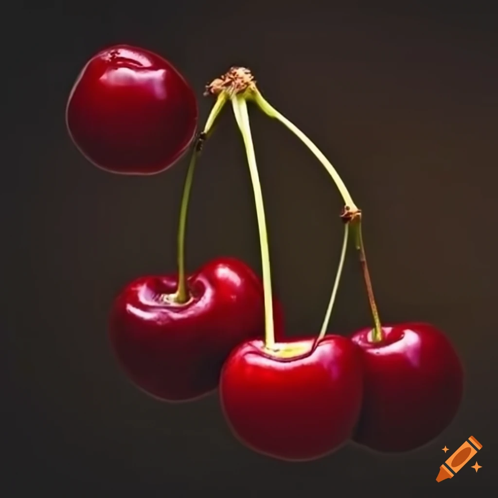 Cherry fruit on Craiyon