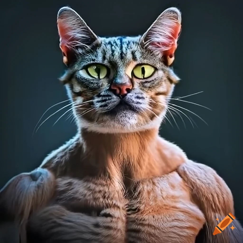 Majestic and confident cat on Craiyon