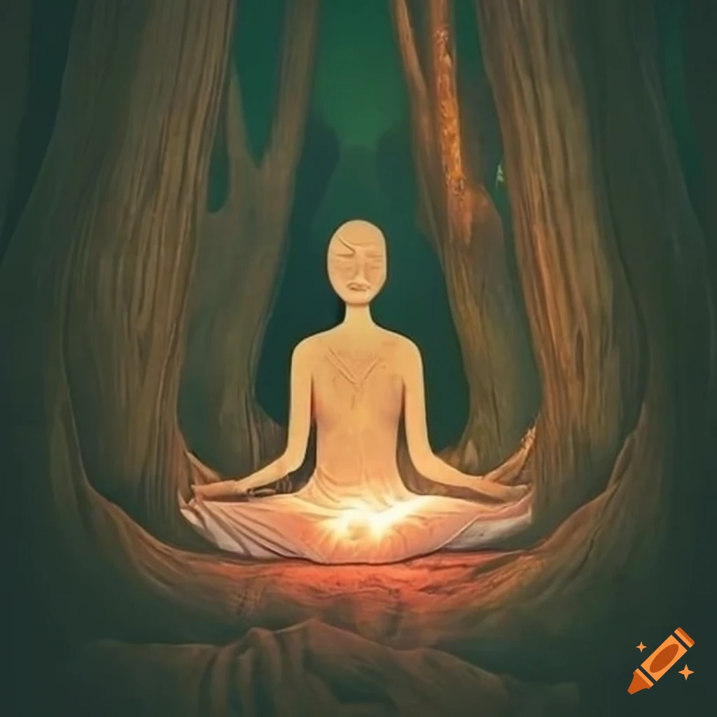 Nature scene for meditation and zen practice