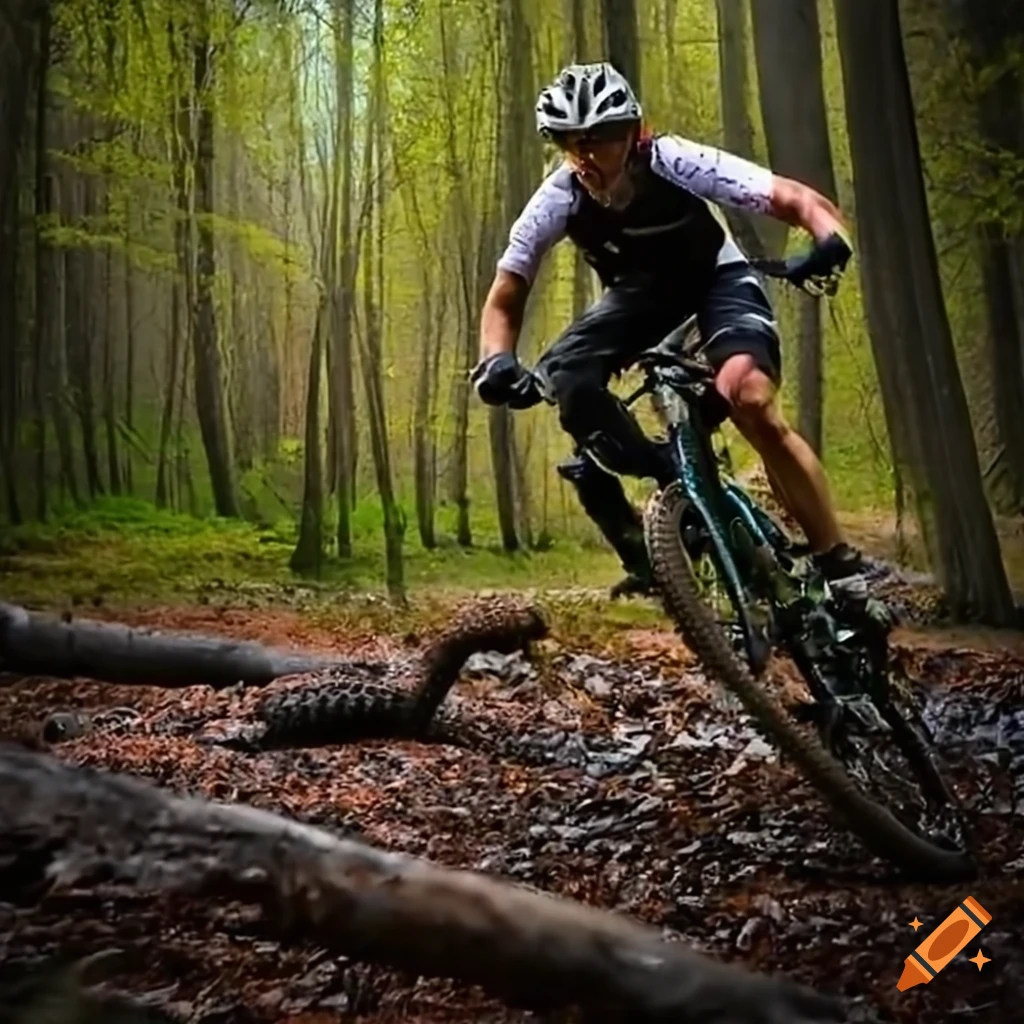 Head mountain biker