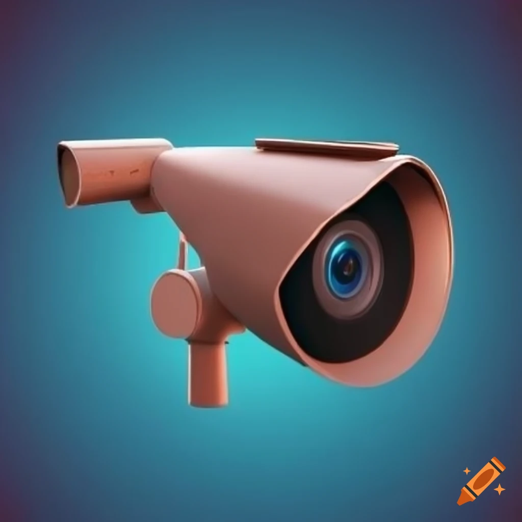 Stylized CCTV camera