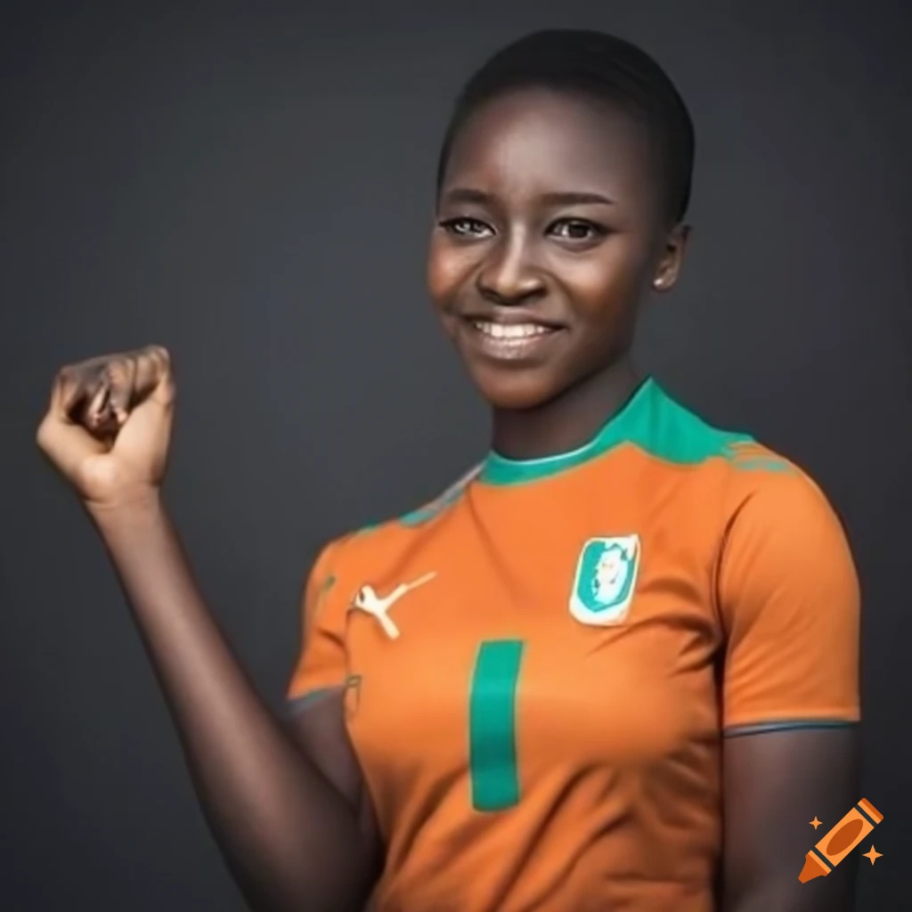 Ivory Coast football fan women