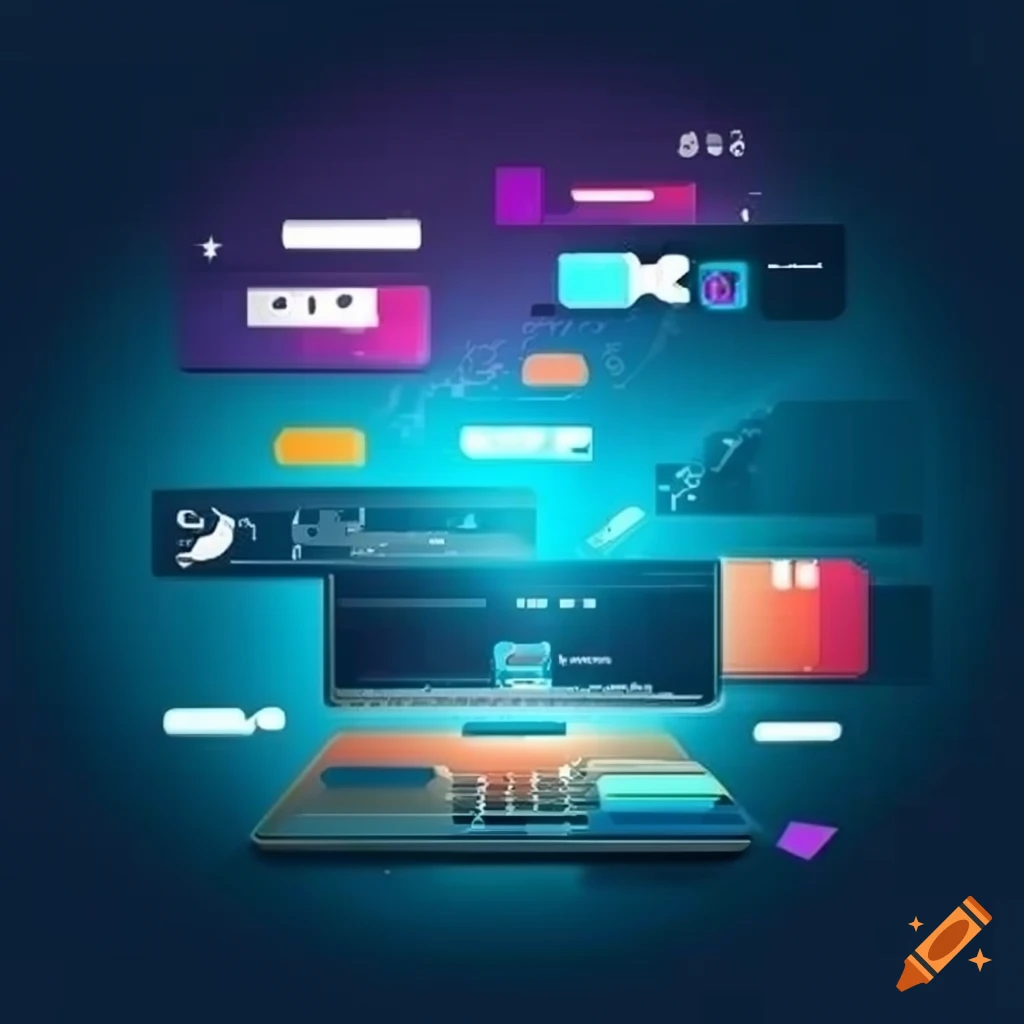 Banner for promoting software development on Craiyon