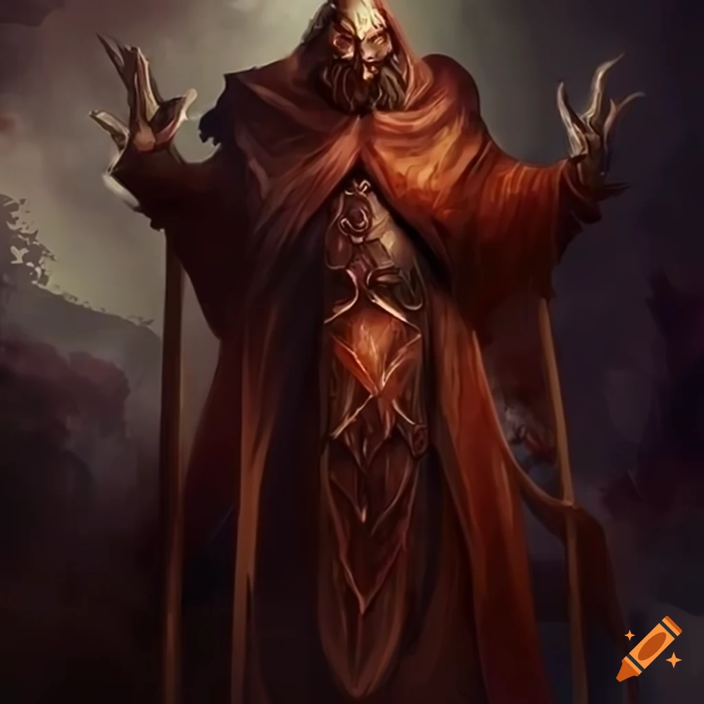 Evil fantasy sorcerer