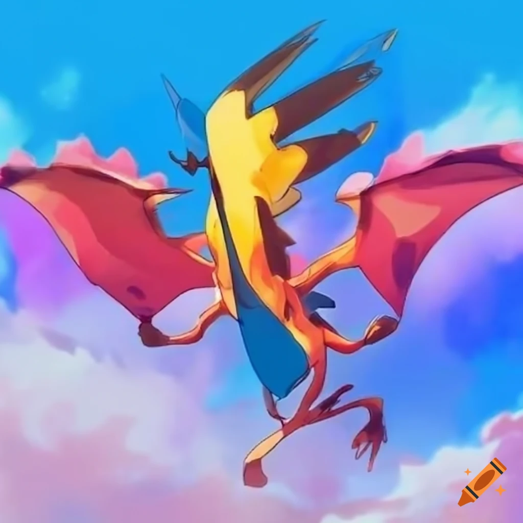 Electric flying pokemon on Craiyon