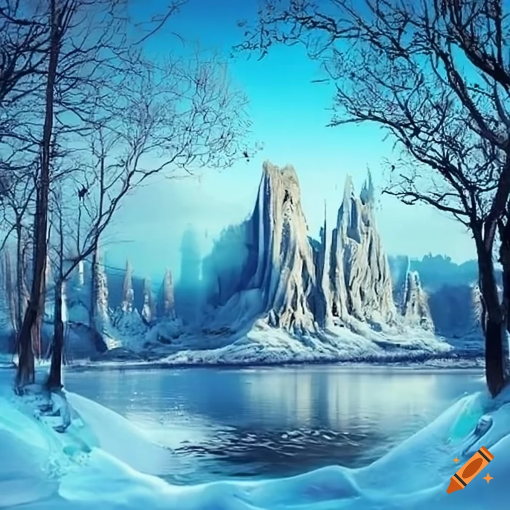 Frozen land on Craiyon