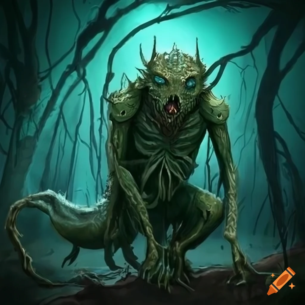 Fantasy poisonworld creature on Craiyon