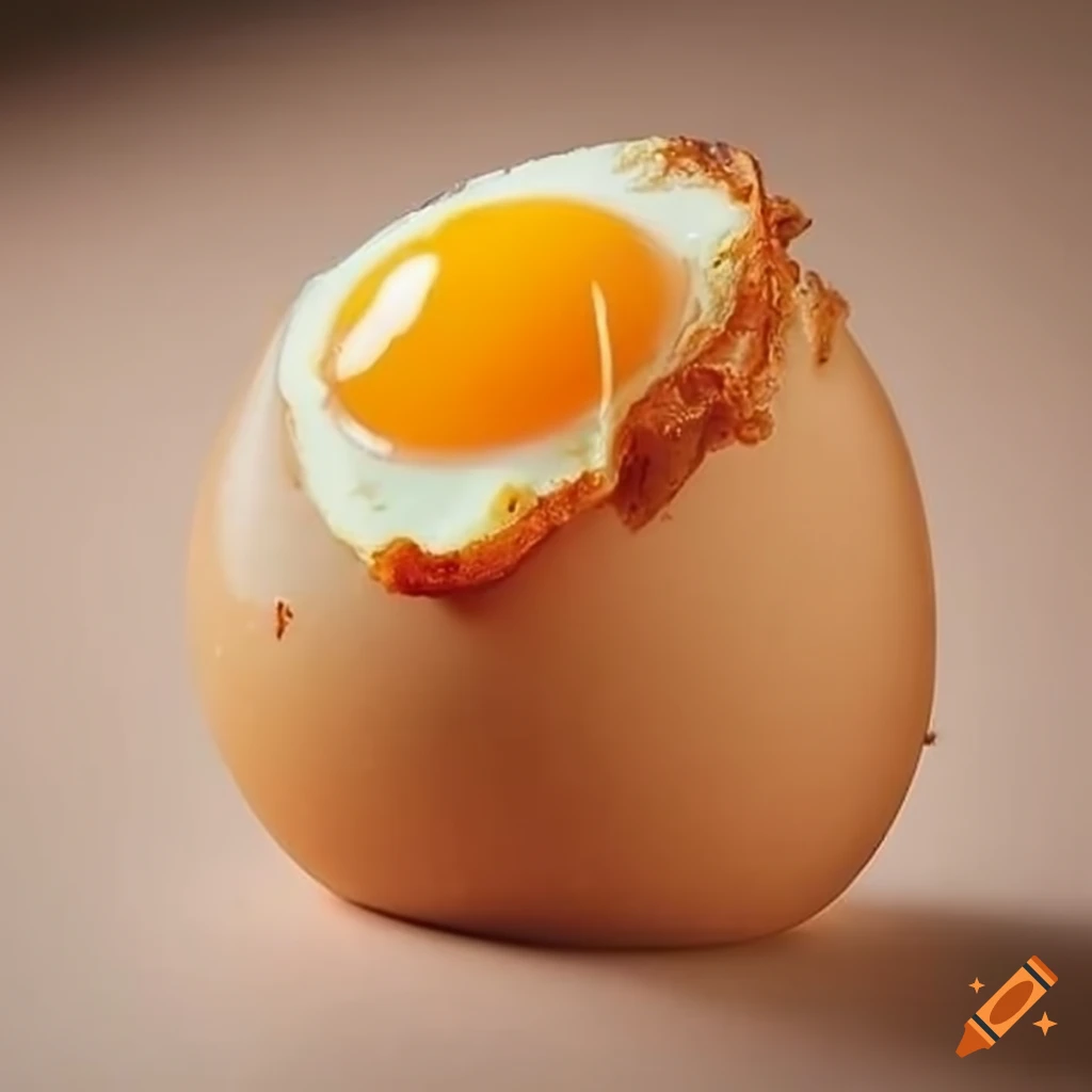 Coated deep fried eggs for restaurant
