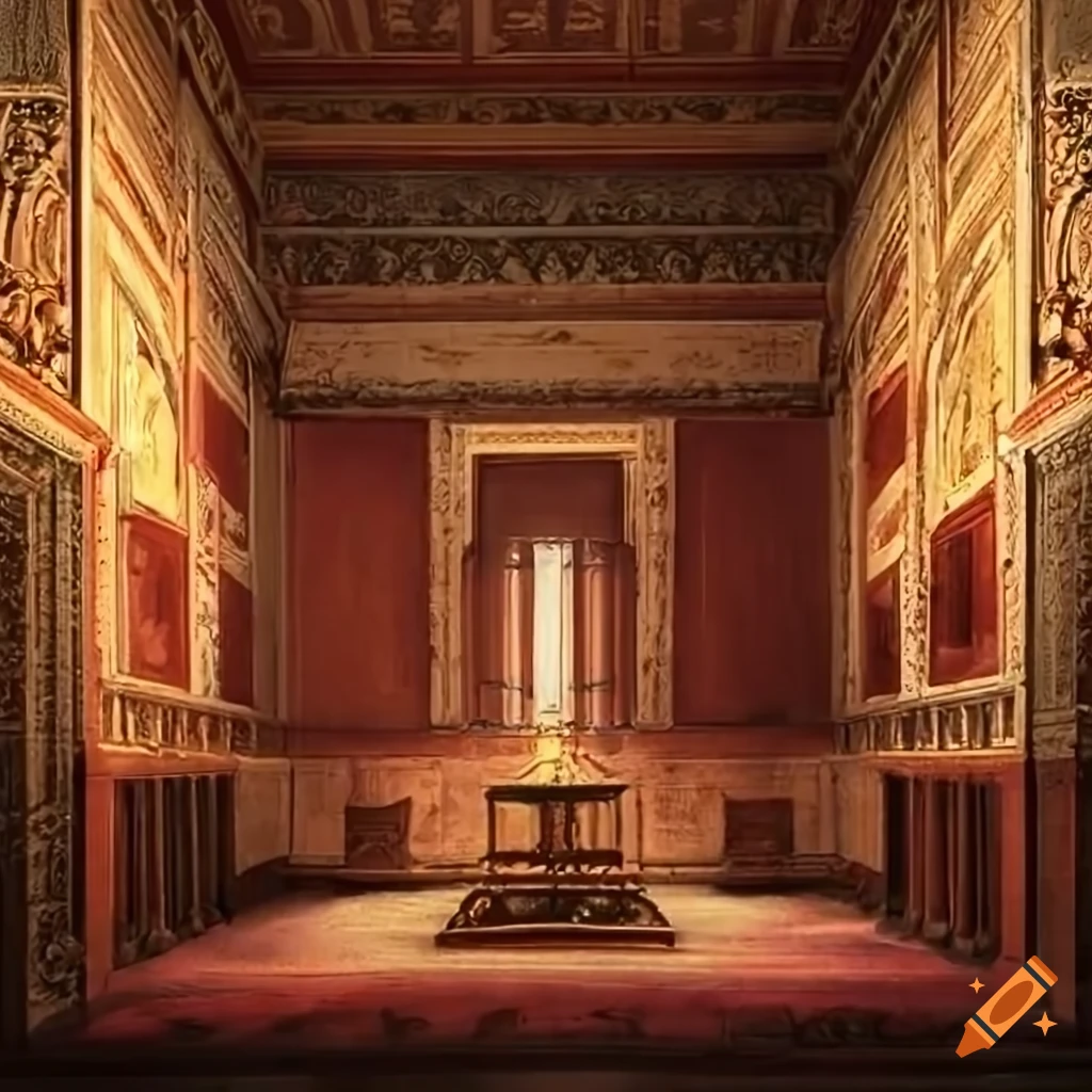 Ancient roman room on Craiyon