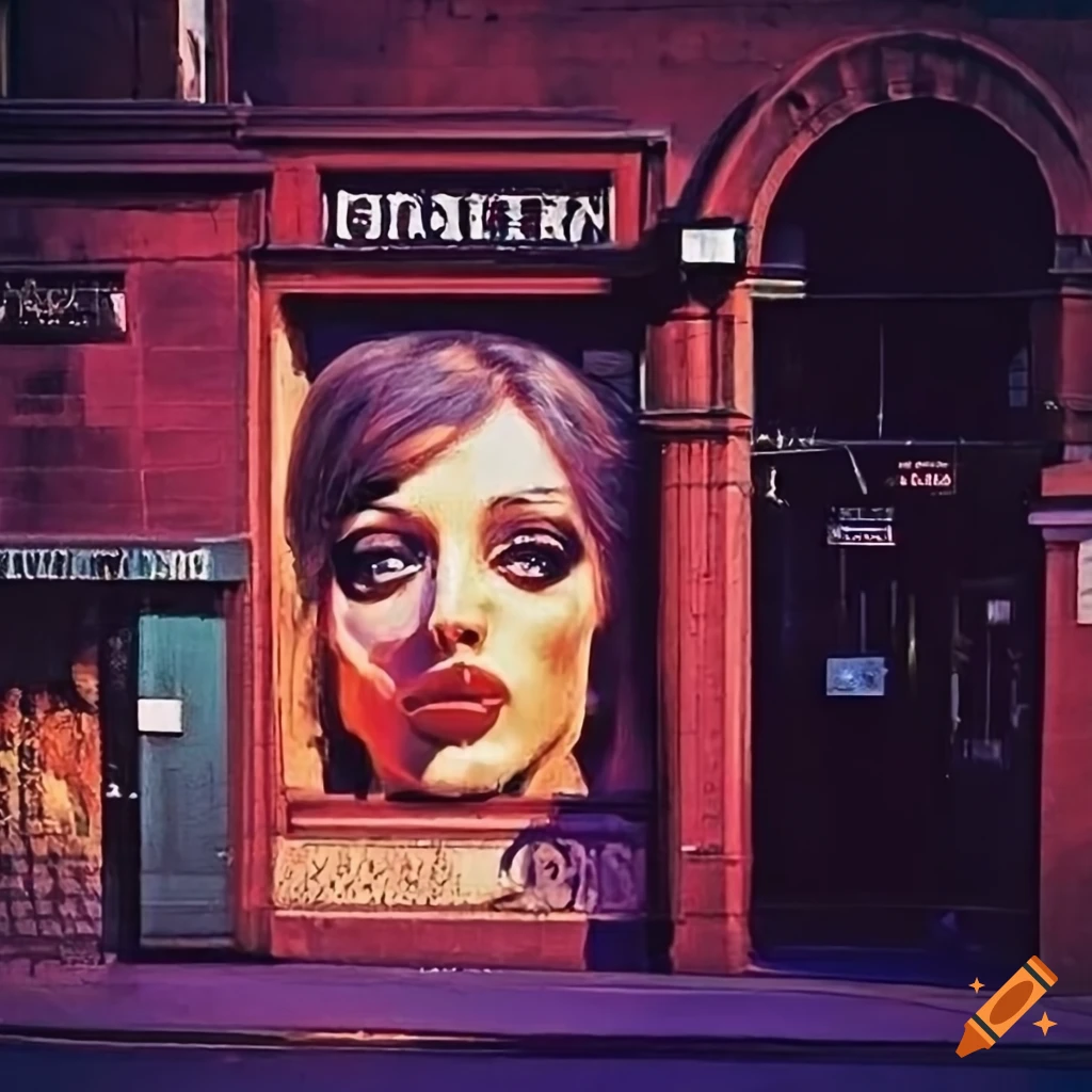 Exterior of the roxy club in neal street london in 1977 on Craiyon