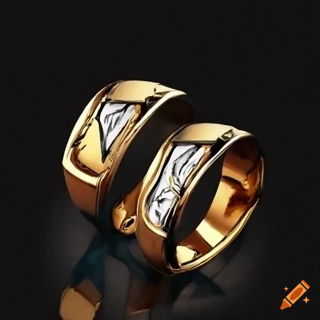 Classic Love Wedding Ring Sets For Couples Men And Women Designer Western  24k Gold Plated Stainless Steel Fashion Jewelry Rings - AliExpress