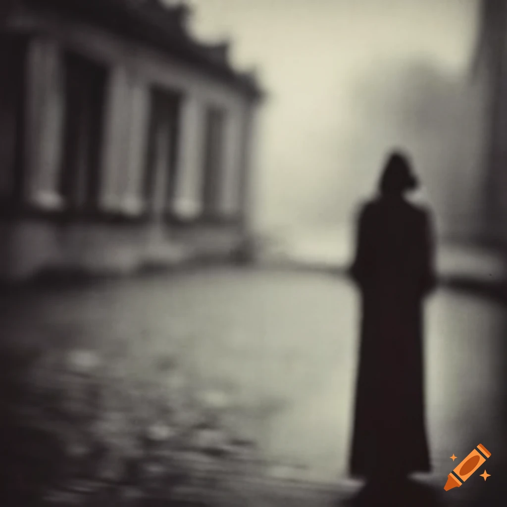 Blurry shot of swans in a vintage surreal style by Deborah Turbeville