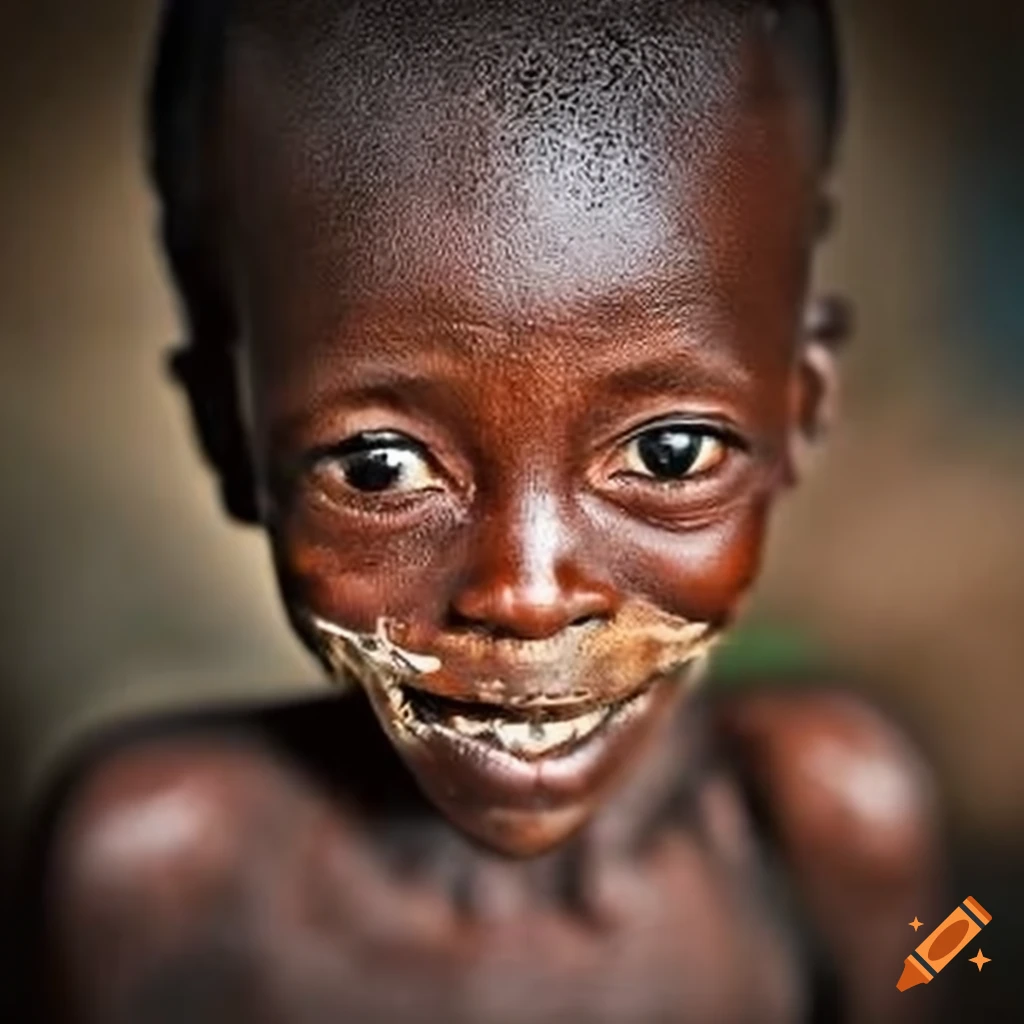 Humanitarian aid for malnourished people in Africa