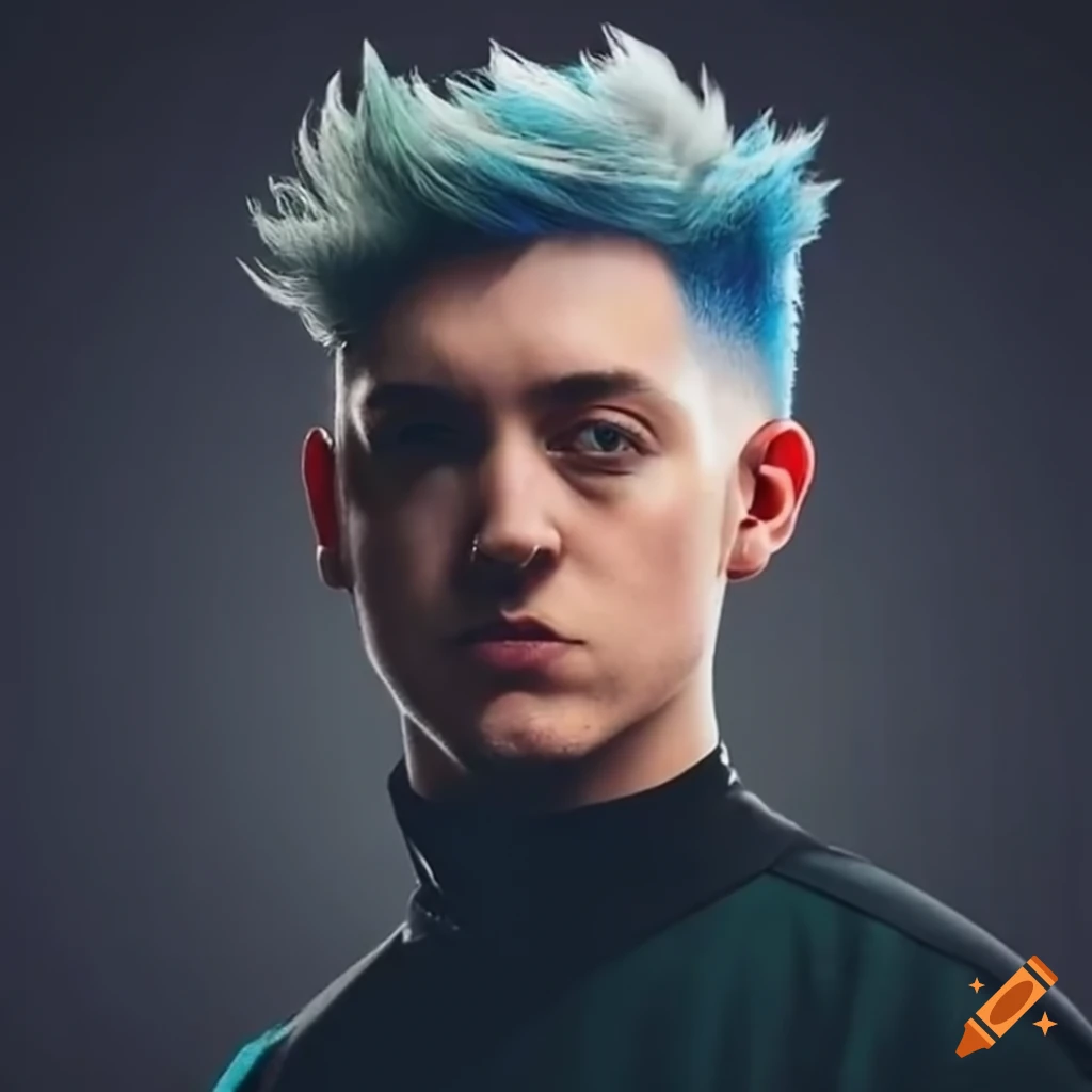 ninja-tyler-belvins-with-a-low-taper-fade-on-craiyon