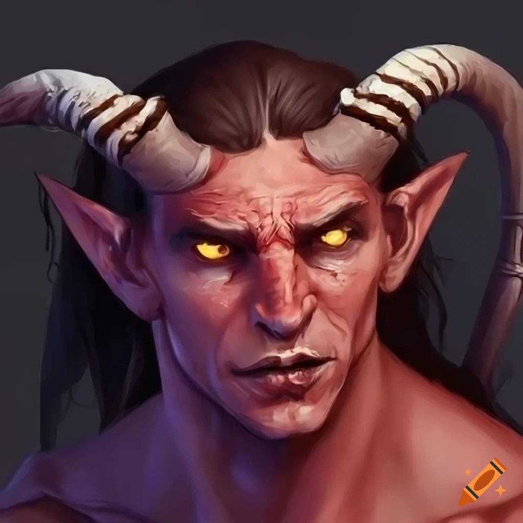 Male tiefling in high definition dungeons and dragons fantasy art on ...